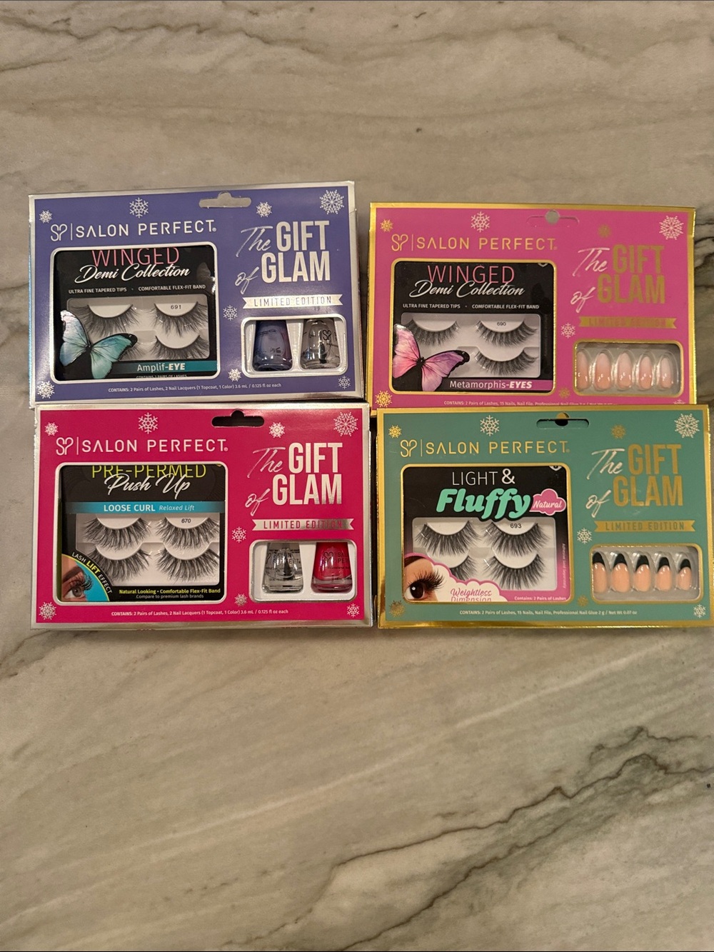 Salon Perfect The Gift of Glam Lash & Nail Sets - Assorted Colors